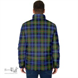 Scottish Smith Modern Clan Crest Tartan Padded Jacket with Family Crest - Tartan Plaid Jacket ScotsTee Shop - Tartan Plaid - scotstee.com