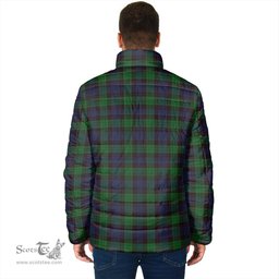 Scottish Stewart Old Clan Crest Tartan Padded Jacket with Family Crest - Tartan Plaid Jacket ScotsTee Shop - Tartan Plaid - scotstee.com