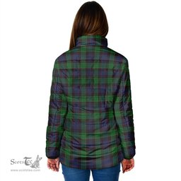 Scottish Stewart Old Clan Crest Tartan Padded Jacket with Family Crest - Tartan Plaid Jacket ScotsTee Shop - Tartan Plaid - scotstee.com