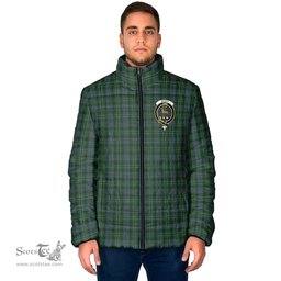 Scottish Scott Hunting Clan Crest Tartan Padded Jacket with Family Crest - Tartan Plaid Jacket ScotsTee Shop - Tartan Plaid - scotstee.com