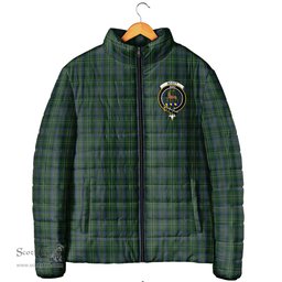 Scottish Scott Hunting Clan Crest Tartan Padded Jacket with Family Crest - Tartan Plaid Jacket ScotsTee Shop - Tartan Plaid - scotstee.com