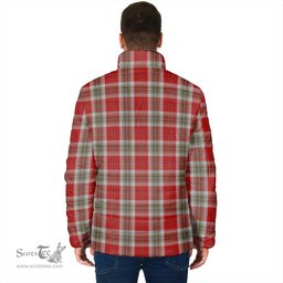 Scottish MacLean of Duart Dress Red Clan Crest Tartan Padded Jacket with Family Crest - Tartan Plaid Jacket ScotsTee Shop - Tartan Plaid - scotstee.com