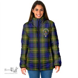 Scottish Moore Clan Crest Tartan Padded Jacket with Family Crest - Tartan Plaid Jacket ScotsTee Shop - Tartan Plaid - scotstee.com