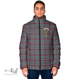 Scottish Spens (Spence) Clan Crest Tartan Padded Jacket with Family Crest - Tartan Plaid Jacket ScotsTee Shop - Tartan Plaid - scotstee.com