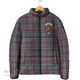 Scottish Spens (Spence) Clan Crest Tartan Padded Jacket with Family Crest - Tartan Plaid Jacket ScotsTee Shop - Tartan Plaid - scotstee.com