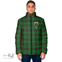 Scottish Orrock Clan Crest Tartan Padded Jacket with Family Crest - Tartan Plaid Jacket ScotsTee Shop - Tartan Plaid - scotstee.com