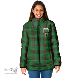 Scottish Orrock Clan Crest Tartan Padded Jacket with Family Crest - Tartan Plaid Jacket ScotsTee Shop - Tartan Plaid - scotstee.com