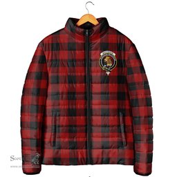 Scottish Rob Roy Macgregor Clan Crest Tartan Padded Jacket with Family Crest - Tartan Plaid Jacket ScotsTee Shop - Tartan Plaid - scotstee.com
