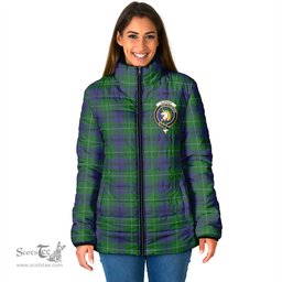 Scottish Oliphant Clan Crest Tartan Padded Jacket with Family Crest - Tartan Plaid Jacket ScotsTee Shop - Tartan Plaid - scotstee.com
