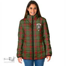 Scottish Strange Clan Crest Tartan Padded Jacket with Family Crest - Tartan Plaid Jacket ScotsTee Shop - Tartan Plaid - scotstee.com