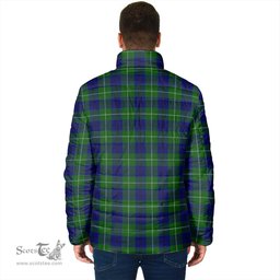 Scottish Oliphant Modern Clan Crest Tartan Padded Jacket with Family Crest - Tartan Plaid Jacket ScotsTee Shop - Tartan Plaid - scotstee.com