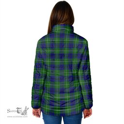 Scottish Oliphant Modern Clan Crest Tartan Padded Jacket with Family Crest - Tartan Plaid Jacket ScotsTee Shop - Tartan Plaid - scotstee.com