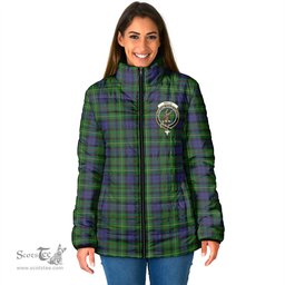 Scottish Rollo Clan Crest Tartan Padded Jacket with Family Crest - Tartan Plaid Jacket ScotsTee Shop - Tartan Plaid - scotstee.com