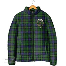Scottish Rollo Clan Crest Tartan Padded Jacket with Family Crest - Tartan Plaid Jacket ScotsTee Shop - Tartan Plaid - scotstee.com