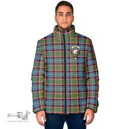 Scottish Norvel Clan Crest Tartan Padded Jacket with Family Crest - Tartan Plaid Jacket ScotsTee Shop - Tartan Plaid - scotstee.com