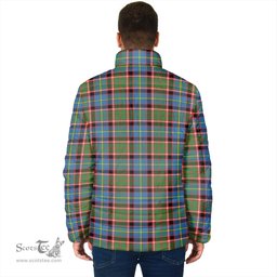 Scottish Norvel Clan Crest Tartan Padded Jacket with Family Crest - Tartan Plaid Jacket ScotsTee Shop - Tartan Plaid - scotstee.com