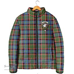 Scottish Norvel Clan Crest Tartan Padded Jacket with Family Crest - Tartan Plaid Jacket ScotsTee Shop - Tartan Plaid - scotstee.com