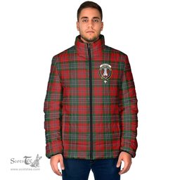 Scottish MacLean Clan Crest Tartan Padded Jacket with Family Crest - Tartan Plaid Jacket ScotsTee Shop - Tartan Plaid - scotstee.com