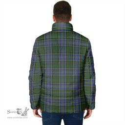 Scottish MacMillan Hunting Clan Crest Tartan Padded Jacket with Family Crest - Tartan Plaid Jacket ScotsTee Shop - Tartan Plaid - scotstee.com