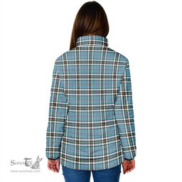 Scottish Thomson Clan Crest Tartan Padded Jacket with Family Crest - Tartan Plaid Jacket ScotsTee Shop - Tartan Plaid - scotstee.com