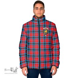 Scottish MacTavish Modern Clan Crest Tartan Padded Jacket with Family Crest - Tartan Plaid Jacket ScotsTee Shop - Tartan Plaid - scotstee.com