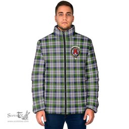 Scottish MacNaughton Dress Clan Crest Tartan Padded Jacket with Family Crest - Tartan Plaid Jacket ScotsTee Shop - Tartan Plaid - scotstee.com
