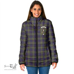 Scottish MacLellan Clan Crest Tartan Padded Jacket with Family Crest - Tartan Plaid Jacket ScotsTee Shop - Tartan Plaid - scotstee.com