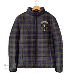 Scottish MacLellan Clan Crest Tartan Padded Jacket with Family Crest - Tartan Plaid Jacket ScotsTee Shop - Tartan Plaid - scotstee.com