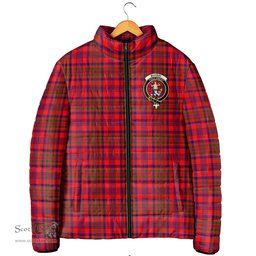 Scottish Murray of Tulloch Modern Clan Crest Tartan Padded Jacket with Family Crest - Tartan Plaid Jacket ScotsTee Shop - Tartan Plaid - scotstee.com