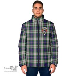Scottish MacLeod Of Californian Clan Crest Tartan Padded Jacket with Family Crest - Tartan Plaid Jacket ScotsTee Shop - Tartan Plaid - scotstee.com