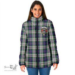 Scottish MacLeod Of Californian Clan Crest Tartan Padded Jacket with Family Crest - Tartan Plaid Jacket ScotsTee Shop - Tartan Plaid - scotstee.com
