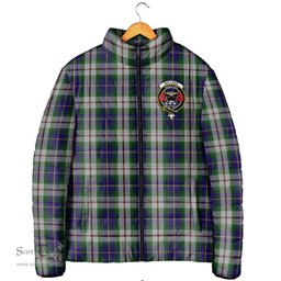 Scottish MacLeod Of Californian Clan Crest Tartan Padded Jacket with Family Crest - Tartan Plaid Jacket ScotsTee Shop - Tartan Plaid - scotstee.com