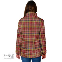 Scottish Ogilvie (Ogilvy) of Strathallan Clan Crest Tartan Padded Jacket with Family Crest - Tartan Plaid Jacket ScotsTee Shop - Tartan Plaid - scotstee.com