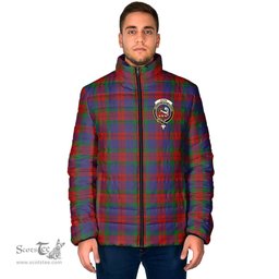 Scottish Skene of Cromar Clan Crest Tartan Padded Jacket with Family Crest - Tartan Plaid Jacket ScotsTee Shop - Tartan Plaid - scotstee.com