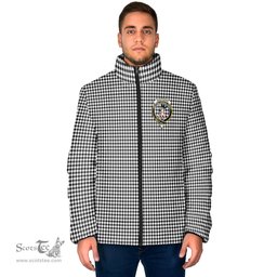 Scottish Shepherd Clan Crest Tartan Padded Jacket with Family Crest - Tartan Plaid Jacket ScotsTee Shop - Tartan Plaid - scotstee.com