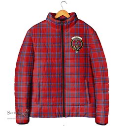 Scottish Rait Clan Crest Tartan Padded Jacket with Family Crest - Tartan Plaid Jacket ScotsTee Shop - Tartan Plaid - scotstee.com