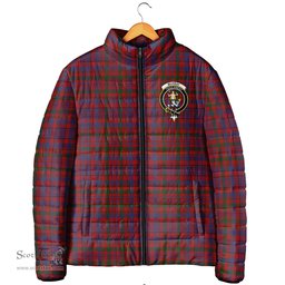 Scottish Murray of Tullibardine Clan Crest Tartan Padded Jacket with Family Crest - Tartan Plaid Jacket ScotsTee Shop - Tartan Plaid - scotstee.com