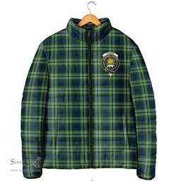 Scottish Purves Clan Crest Tartan Padded Jacket with Family Crest - Tartan Plaid Jacket ScotsTee Shop - Tartan Plaid - scotstee.com