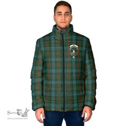 Scottish Ross Hunting Clan Crest Tartan Padded Jacket with Family Crest - Tartan Plaid Jacket ScotsTee Shop - Tartan Plaid - scotstee.com