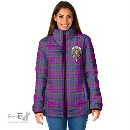 Scottish Wardlaw Modern Clan Crest Tartan Padded Jacket with Family Crest - Tartan Plaid Jacket ScotsTee Shop - Tartan Plaid - scotstee.com