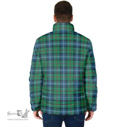 Scottish Urquhart Ancient Clan Crest Tartan Padded Jacket with Family Crest - Tartan Plaid Jacket ScotsTee Shop - Tartan Plaid - scotstee.com