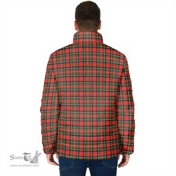 Scottish Stewart Royal Modern Clan Crest Tartan Padded Jacket with Family Crest - Tartan Plaid Jacket ScotsTee Shop - Tartan Plaid - scotstee.com