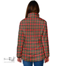 Scottish Stewart Royal Modern Clan Crest Tartan Padded Jacket with Family Crest - Tartan Plaid Jacket ScotsTee Shop - Tartan Plaid - scotstee.com