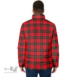 Scottish Wallace Weathered Clan Crest Tartan Padded Jacket with Family Crest - Tartan Plaid Jacket ScotsTee Shop - Tartan Plaid - scotstee.com