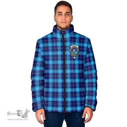 Scottish McKerrell Clan Crest Tartan Padded Jacket with Family Crest - Tartan Plaid Jacket ScotsTee Shop - Tartan Plaid - scotstee.com
