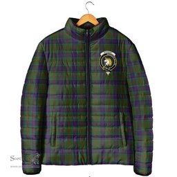 Scottish Stewart of Appin Hunting Clan Crest Tartan Padded Jacket with Family Crest - Tartan Plaid Jacket ScotsTee Shop - Tartan Plaid - scotstee.com