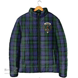 Scottish MacPhail Hunting Clan Crest Tartan Padded Jacket with Family Crest - Tartan Plaid Jacket ScotsTee Shop - Tartan Plaid - scotstee.com