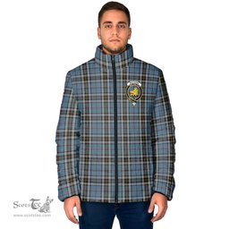Scottish MacTavish Dress Clan Crest Tartan Padded Jacket with Family Crest - Tartan Plaid Jacket ScotsTee Shop - Tartan Plaid - scotstee.com