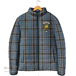 Scottish MacTavish Dress Clan Crest Tartan Padded Jacket with Family Crest - Tartan Plaid Jacket ScotsTee Shop - Tartan Plaid - scotstee.com