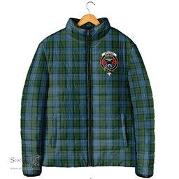 Scottish MacLeod Green Clan Crest Tartan Padded Jacket with Family Crest - Tartan Plaid Jacket ScotsTee Shop - Tartan Plaid - scotstee.com